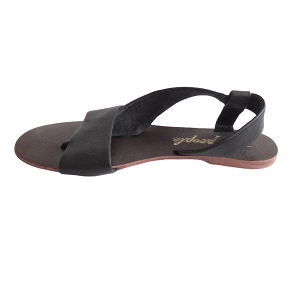Free People Shoes - Free People Under Wraps Sandal 38 Black Leather